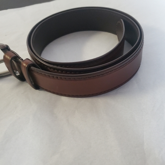 Prada Men Brown Leather Belt Size 105/42 - Picture 3 of 9